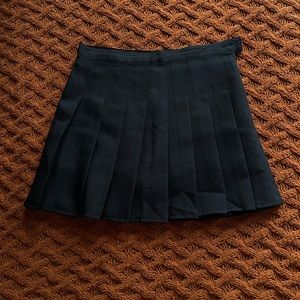 yesstyle black pleated miniskirt size m